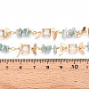 Handmade Brass Glass Square Link Chains CHC-F019-10G-01-3