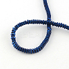 Faceted Square Electroplate Non-magnetic Synthetic Hematite Bead Strands G-S203-24B-2