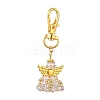 Angel Glass & Alloy Pendant Decorations HJEW-MZ00360-09-2