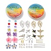 DIY Flower and Bird Dangle Earring Making Kits DIY-SZ0008-96-1