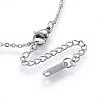 304 Stainless Steel Pendant Necklaces NJEW-G315-02P-3