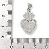 Brass Micro Pave Cubic Zirconia Pendants KK-P323-11U-P01-3