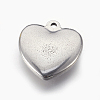 Tarnish Resistant 304 Stainless Steel Pendants STAS-L212-040B-1