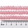 Baking Paint Imitation Jade Glass Bead Strands DGLA-A034-J8MM-A3-5