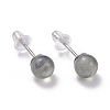 Crackle Round Moonstone Dainty Stud Earrings for Girl Women LS-EJEW-M202-04B-1