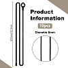 10Pcs Reusable Silicone Cable Tie AJEW-DR0001-81-2