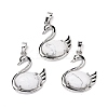 Natural Howlite Pendants G-M385-04P-H-1