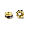 Brass Rhinestone Spacer Beads RB-A014-L6mm-05G-3