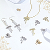 20Pcs 10 Styles Alloy & Brass Rhinestone Pendants FIND-GA0005-09-4