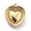 Eco-Friendly Brass Micro Pave Cubic Zirconia Pendants ZIRC-H122-03G-02-4