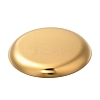Flat Round 430 Stainless Steel Jewelry Display Plate STAS-P289-01G-2
