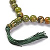 Natural Unakite Beads Stretch Bracelets BJEW-A025-01M-2