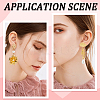 6 Pairs 2 Style Brass Stud Earring Findings KK-BBC0012-14-5