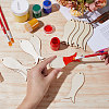 Animal Theme Unfinished Blank Wooden Pendants Set for Painting Arts WOOD-WH0124-26C-3