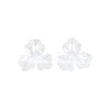 3-Petal ABS Plastic Imitation Pearl Bead Caps OACR-T018-05-3