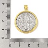 Rack Plating Brass Pendants KK-S380-31G-D-3