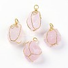 Natural Rose Quartz Big Pendants LS-G-A172-15E-1