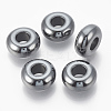 Synthetic Non-magnetic Hematite European Beads G-T094-11J-1