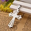 Tarnish Resistant 304 Stainless Steel Cross Pendants LS-STAS-I035-31A-1