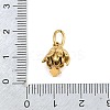 304 Stainless Steel Micro Pave Cubic Zirconia Charms SA-CBA1D2B-01G-K-3