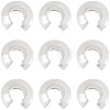 20Pcs 925 Sterling Silver Crimp Bead Cover STER-BBC0009-49-7
