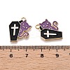 Halloween Theme Rack Plating Alloy Enamel Pendants ENAM-N056-356A-3