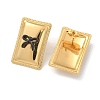 304 Stainless Steel Acrylic Stud Earrings for Women STAS-Z117-06G-4