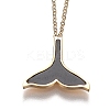 304 Stainless Steel Pendant Necklaces NJEW-H207-05G-2