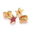 304 Stainless Steel Enamel Stud Earrings EJEW-B009-02G-3