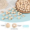 Natural Unfinished Wood Beads WOOD-PA0001-16A-2