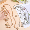 2Pcs 2 Colors Alloy Link Chain Belts AJEW-GF0009-21B-3