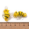 Handmade Lampwork Pendants LAMP-S068-08G-3