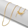 Brass Twisted Chain Necklaces NJEW-M083-01G-02-1