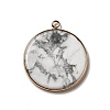 Natural Howlite Pendants G-A213-01G-05-2