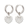 Non-Tarnish 304 Stainless Steel Dangle Hoop Earrings for Women EJEW-JE05037-3