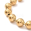 Vacuum Plating 304 Stainless Steel Ball Chain Necklace & Bracelet Set STAS-D181-01G-02C-5