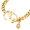Brass Micro Pave Cubic Zirconia Bracelets for Women BJEW-U008-02G-2