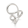 304 Stainless Steel Open Cuff Ring for Women RJEW-M025-02P-4