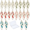 20Pcs 5 Colors Zinc Alloy Enamel Pendants ENAM-SC0002-62-1