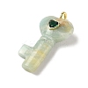 Natural Flower Amazonite Pendants G-C274-05F-2