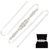 Flower Full Crystal Rhinestone Handmade Bridal Belts for Wedding Dresses AJEW-WH20006-233B-02-1