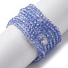Transparent Electroplate Glass Beads Strands EGLA-H107-01A-AB04-1
