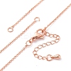 1.3MM Brass Cable Chain Necklace Making NJEW-D302-76RG-1