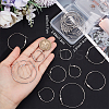 30Pcs 6 Style Brass Hoop Earring Findings FIND-BBC0003-23P-3