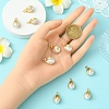 10Pcs ABS Plastic Imitation Pearl Pendants FIND-YW0008-30-5