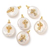 Natural Cultured Freshwater Pearl Pendants PEAR-F008-19G-1