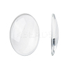 Transparent Oval Glass Cabochons LS-GGLA-R022-35x25-1