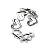 304 Stainless Steel Cuff Rings RJEW-M019-43P-1