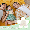 Flower Wood Baby Monthly Milestone Cards with Glue Points DIY-WH0569-42-6