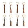 8Pcs 2 Color Wooden Napkin Rings AJEW-CF0001-08-1